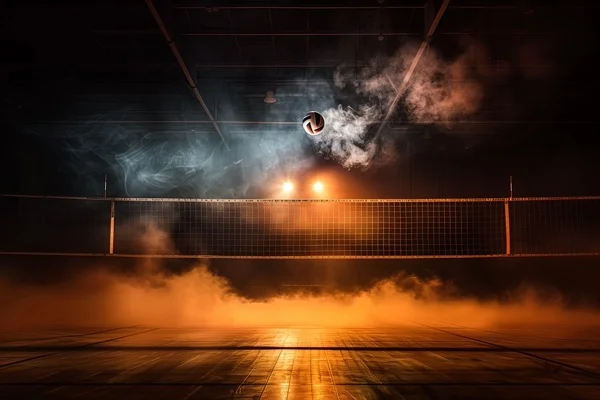 Volleyball Backgrounds - Fog & Spotlights 3