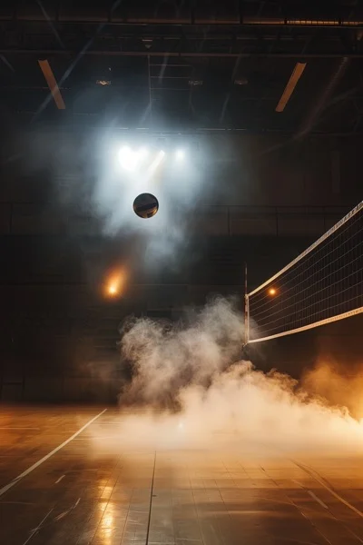 Volleyball Backgrounds - Fog & Spotlights 9