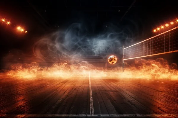 Volleyball Backgrounds - Smoke & Fire 1