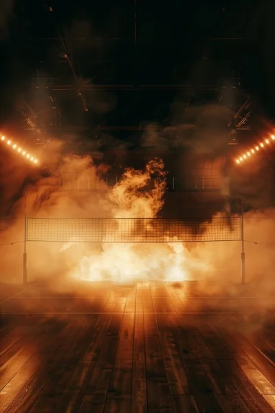 Volleyball Backgrounds - Smoke & Fire 7