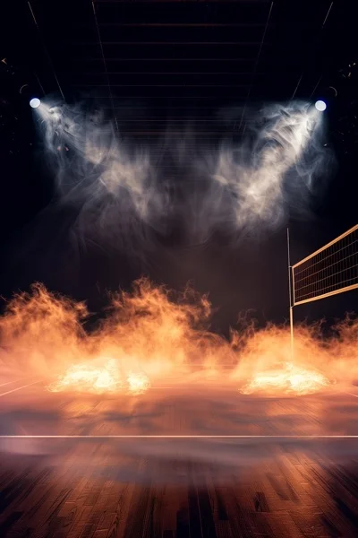 Volleyball Backgrounds - Smoke & Fire 8
