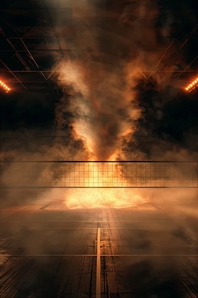 Volleyball Backgrounds - Smoke & Fire 9