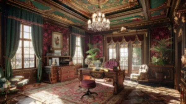 Zoom Backgrounds - Baroque Interior 4