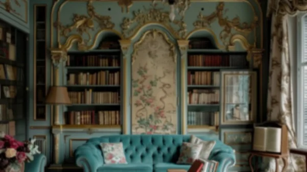 Zoom Backgrounds - Baroque Interior 7