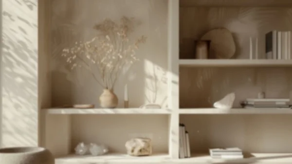 Zoom Backgrounds - Beige Tones & Crystals 1