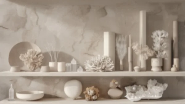 Zoom Backgrounds - Beige Tones & Crystals 2