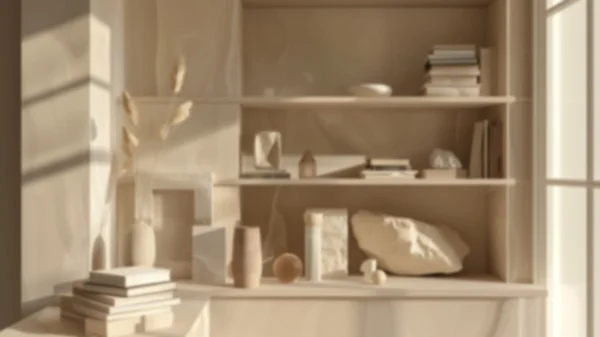 Zoom Backgrounds - Beige Tones & Crystals 4