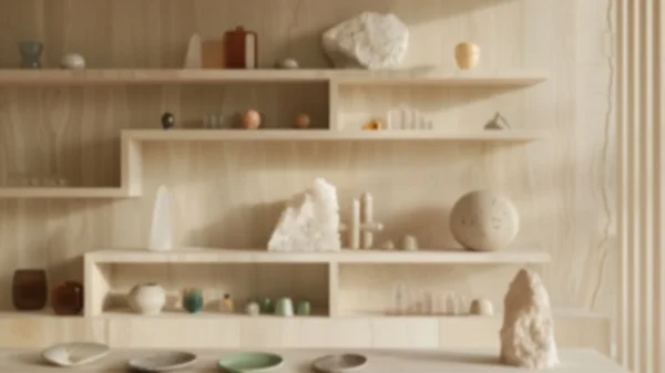 Zoom Backgrounds - Beige Tones & Crystals 5