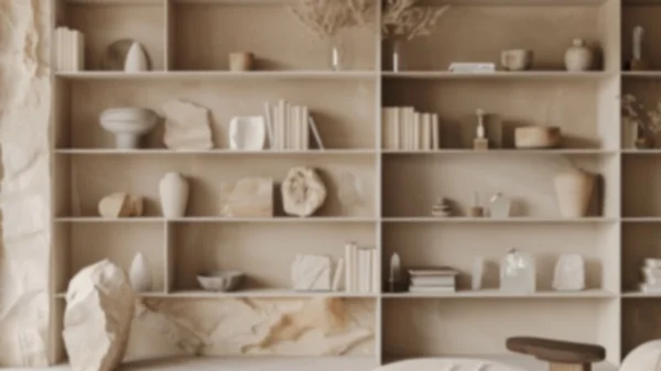 Zoom Backgrounds - Beige Tones & Crystals 6