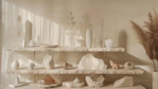 Zoom Backgrounds - Beige Tones & Crystals 8