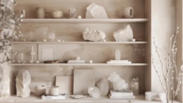 Zoom Backgrounds - Beige Tones & Crystals 9