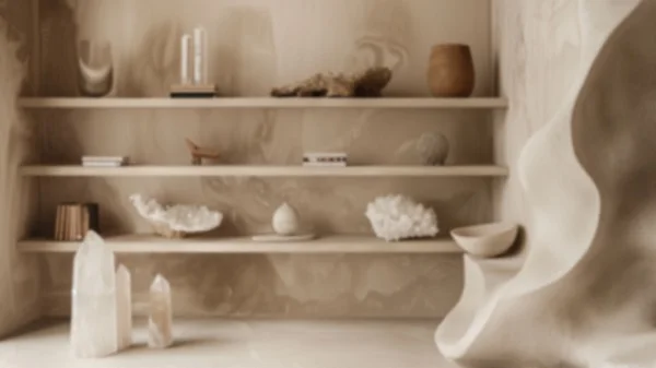 Zoom Backgrounds - Beige Tones & Crystals 10