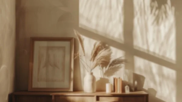 Zoom Backgrounds - Boho Beige Interior 1