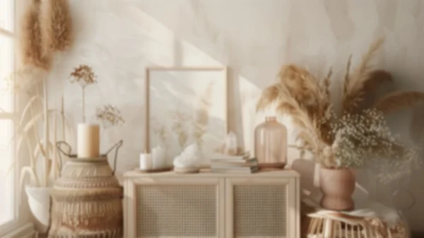 Zoom Backgrounds - Boho Beige Interior 5