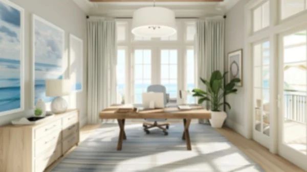 Zoom Backgrounds - Coastal Beach Home 2