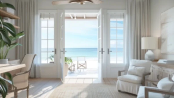 Zoom Backgrounds - Coastal Beach Home 3