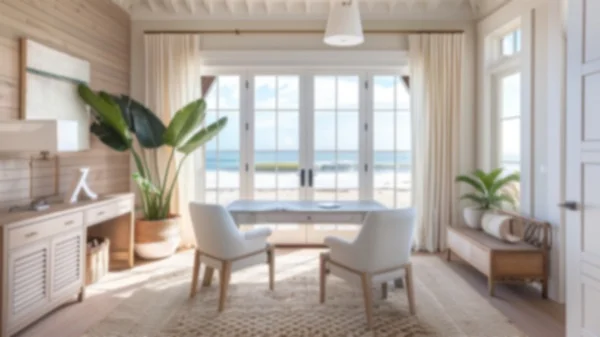 Zoom Backgrounds - Coastal Beach Home 4