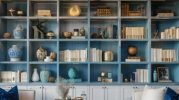 Zoom Backgrounds - Elegant Bookshelves 1