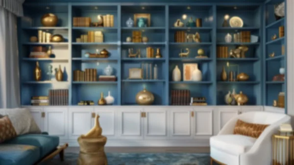 Zoom Backgrounds - Elegant Bookshelves 2