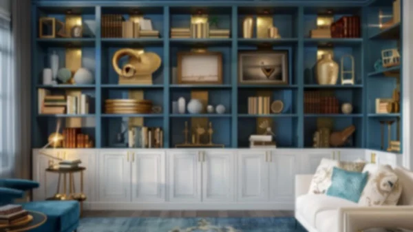 Zoom Backgrounds - Elegant Bookshelves 8