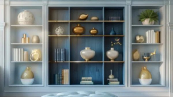 Zoom Backgrounds - Elegant Bookshelves 9