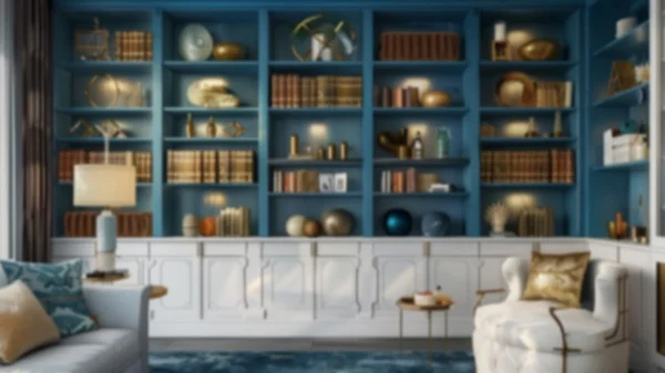 Zoom Backgrounds - Elegant Bookshelves 10