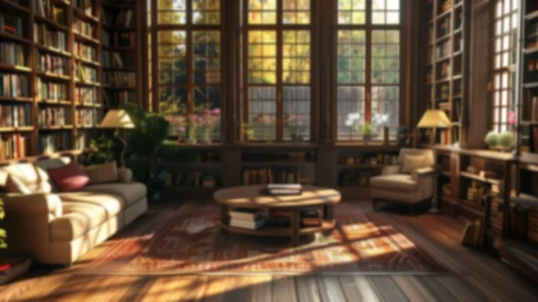 Zoom Backgrounds - Home Library 1