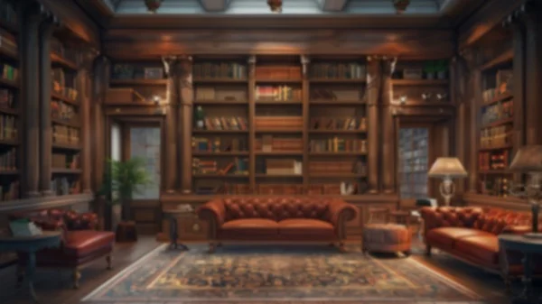 Zoom Backgrounds - Home Library 5