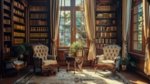 Zoom Backgrounds - Home Library 6