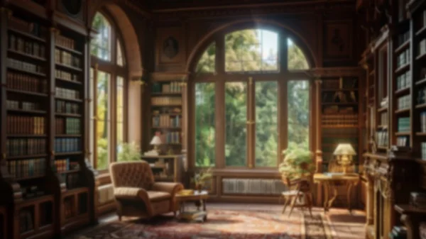 Zoom Backgrounds - Home Library 7