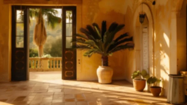 Zoom Backgrounds - Mediterranean Patio 1