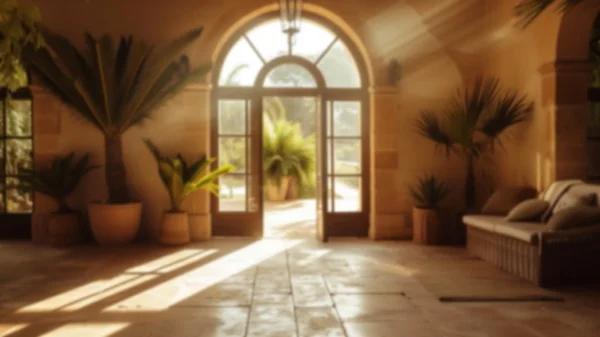 Zoom Backgrounds - Mediterranean Patio 3