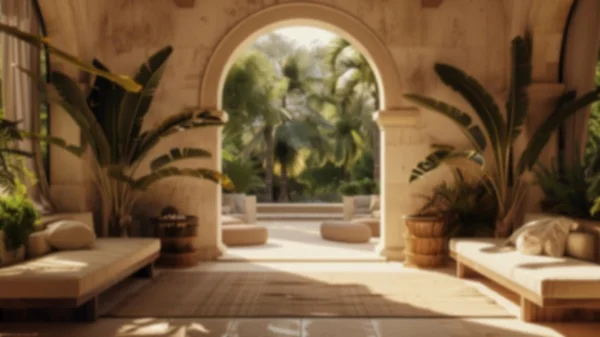 Zoom Backgrounds - Mediterranean Patio 10